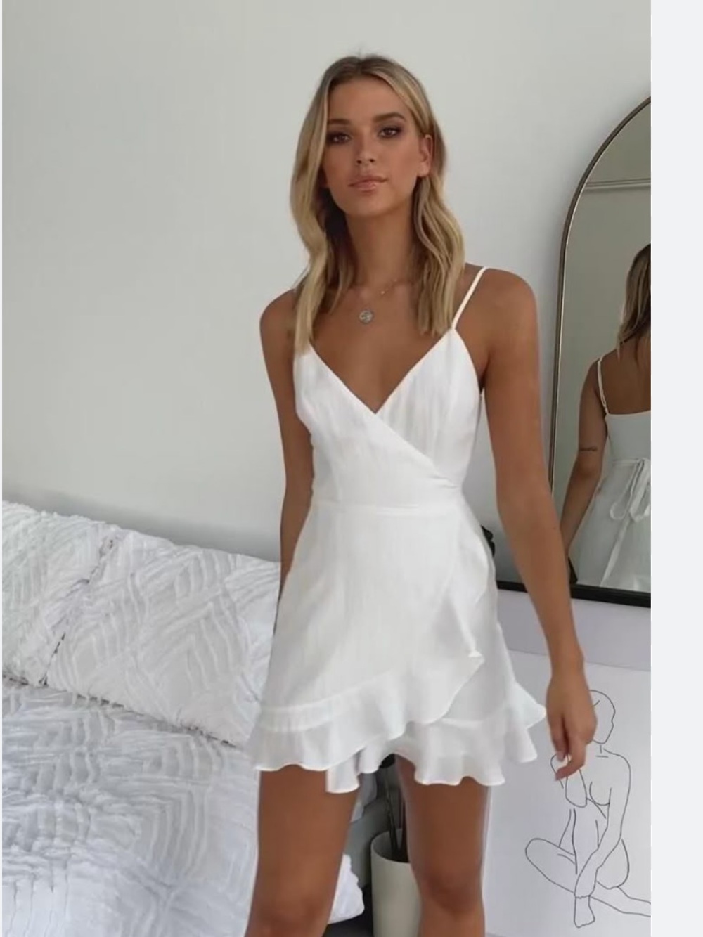 Forever 21 white mini dress, New